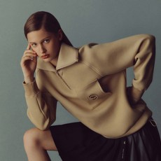 힐크릭 여성용 H332 헨리 와이드 반집스웻 TS 골프 티셔츠 1HCTSF3663