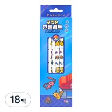 포켓몬 4본 연필 세트, 18팩, 랜덤발송