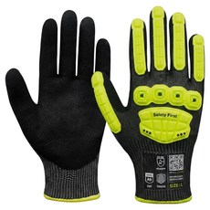 SafeWell Guard One 防夾傷 A9 塗層手套 J型 雙手組 黑色 SIR-07, XL, 1套