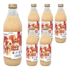JA 完熟林檎蘋果汁 1L x 6瓶組 (日本青森蘋果, 100%果汁), 6瓶