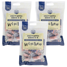 윗츄 반려동물 덴탈껌, 연어, 300g, 3개
