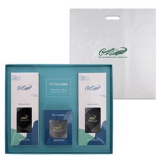 Crocodile 鱷魚 男士紳士商務菱格紋刺繡長襪3雙禮盒組 CD332