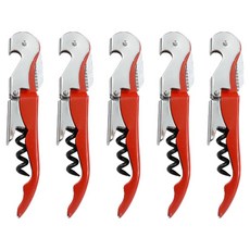 깨비다 다용도 2단 와인 오프너, 레드, 5개