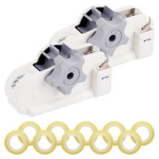 MOTEX 迷你膠帶台+膠帶 5入, 白色, 2組