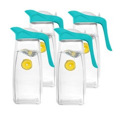 Miradan 天鵝玻璃水壺 4入組, 1.5L, 天空藍, 4個