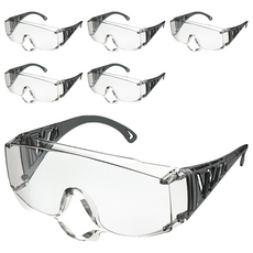 OTOS 透明安全護目鏡 B-624AF, 6個, 透明