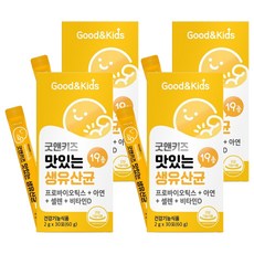 굿앤키즈 맛있는 생유산균, 60g, 4개