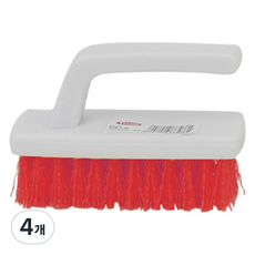 트러스트 사각 다용도 청소 브러쉬, 빨강, 4개