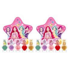 Little Bling Secret Jouju 星之女神 鐵盒兒童指甲油5件組, 辛蒂薄荷 + 斯特拉紫 + 珠珠粉 + 斯皮卡紅 + 珍妮金, 2個