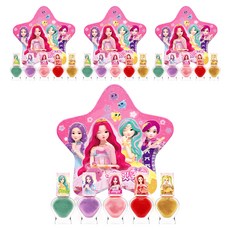Little Bling Secret Jouju 星之女神 鐵盒兒童指甲油5件組, 混合顏色, 4個