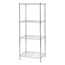 Useful Design 悠室屋家居 波浪四層架, M(60 x 45 x 150cm), 1個, 電鍍