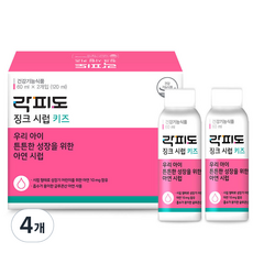 락피도 키즈 징크 시럽, 120ml, 4개