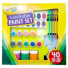 Crayola 繪兒樂 可水洗顏料套裝, 40色, 57g