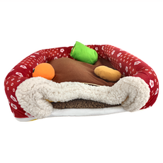 PET PARADISE 寵物用品 屋床 暖桌, 紅, 1個