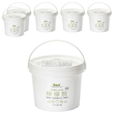 室翲香 檸檬酸 1.8kg, 清潔專用, 中和鹼性污垢, 防霉除垢, 食品用洗潔劑, 6罐