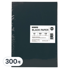 PaperAngel 두꺼운 종이 A5 블랙 200g, 300개
