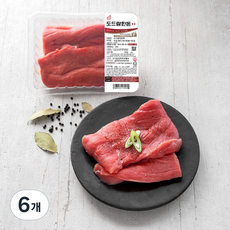 도드람한돈 1등급 안심 장조림용 (냉장), 500g, 6개