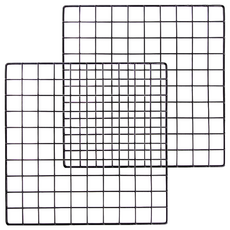 百貨King 多用途網片置物架 Set 2, 40x40cm 黑色, 2個
