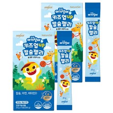 NatureSet 碰碰狐鯊魚寶寶鈣果凍條 15包入, 300g, 2盒