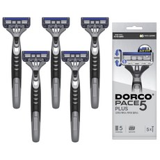 DORCO 多可樂客 PACE Five Plus 刮鬍刀, 1個, 5入