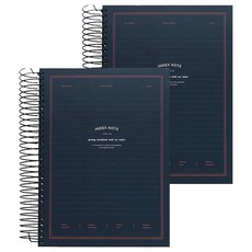 Pinkfoot 附索引標籤線圈筆記本, 隨機出貨, 2本