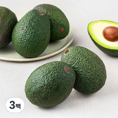 다조은 페루산 아보카도, 3팩, 1kg(4~7입)