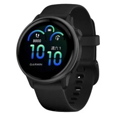 GARMIN vivoactive 6 GPS智慧腕錶, 光譜黑, 1.2吋, GPS + 藍牙