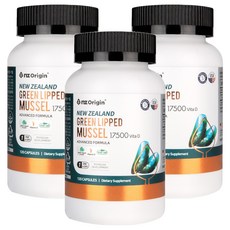 nz Origin 紐西蘭綠唇貽貝維他命D膠囊, 120顆, 3罐