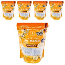 亦擇 杏仁黑芝麻糕, 25包, 純素, 低溫烘焙, 非油炸, 無添加澱粉, 250g, 5袋