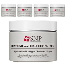 Snp 水鑽嫩白保濕晚安面膜, 100g, 5個