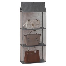衣櫥收納網面包包帽子掛袋 3層, 顏色隨機