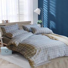 藍貓BlueCat 台製 舒柔棉銀離子抗菌印花床包 單人床包 格尚人生, 3.5尺