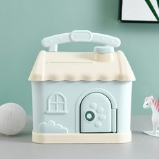 Movely 北歐風房屋造型存錢筒, 天空藍, 1個