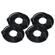 One Stop 高容量 1孔 延長線 16A, 3m, 黑色, 4個