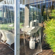 Maison Textile 0.17T 聚氨酯防風防寒透明塑膠門簾, 1個