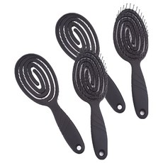 DeepTalk 髮根蓬鬆通風髮梳 DT0018, 4個, 黑色