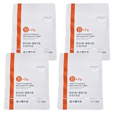 大醫生技 酵母B群+鐵複方錠 女性好氣色, 30顆, 4包