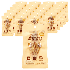 도그퓨어 강아지 고양이 자연식 특식 말랑닭발, 닭고기맛, 30g, 24개