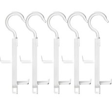 Wonie's 多功能帽子包包掛架, 5個, 白色