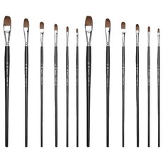 마메 아크릴 붓 6종 B 세트, 2세트, 2호, 4호, 6호, 8호, 10호, 12호