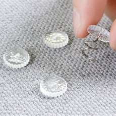 디오셀 쇼파시트 침대커버 밀림방지 고정핀 1.3 x 1.8 cm, 투명, 40개