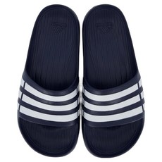 adidas 愛迪達 男女款 DURAMO SLIDE 運動拖鞋 G15892, 藍白色, 22.5cm