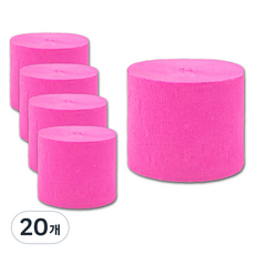 마다꾸미 미니 주름지 27 핫핑크 4.5 x 250 cm, 20개