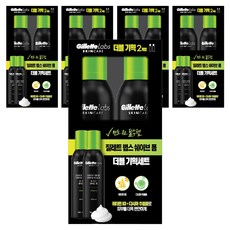 질레트랩스 퀵 린스 쉐이브 폼 듀오팩, 5개, 480ml