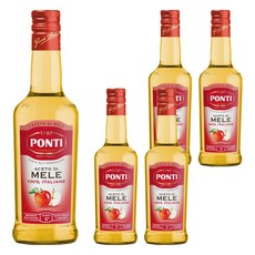 PONTI 蘋果醋 500ml, 義大利產, 酸度5%, 5瓶