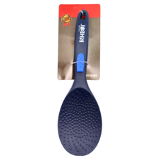 生活采家 矽膠飯匙, 耐高溫250度C, 柔軟不傷鍋面, 易清洗, 深藍色, 1支