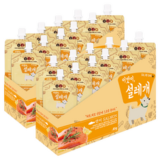 헬로도기 반려동물 설레개 짜먹는 간식, 연어맛, 85g, 20개