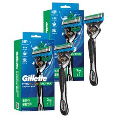Gillette 吉列 2024 ProGlide Ultra 刮鬍刀手柄 + 2 個刮鬍刀刀片, 2入, 2套