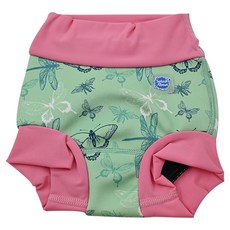 Splash About 3D加強版尿布褲 游泳用 男女通用 花漾蜻蜓, L, 1件