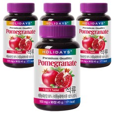 홀리데이즈 프리미엄 석류 타블렛 90정, 45g, 4개